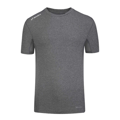 Grey Marl Marl - Front - Sondico Mens Core Plain Base Layer Top