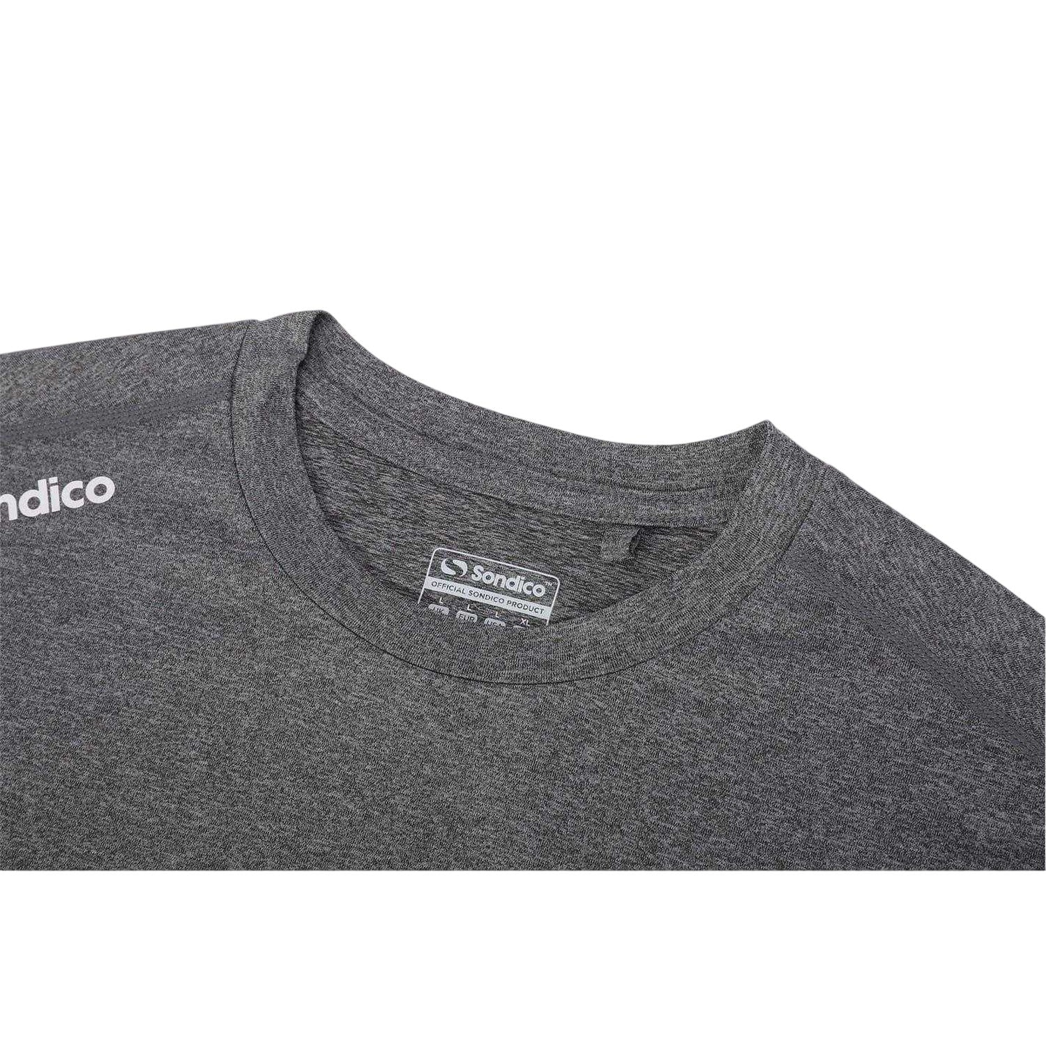 Grey Marl Marl - Side - Sondico Mens Core Plain Base Layer Top