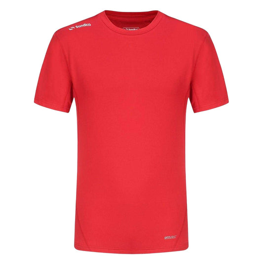 Red - Front - Sondico Mens Core Plain Base Layer Top