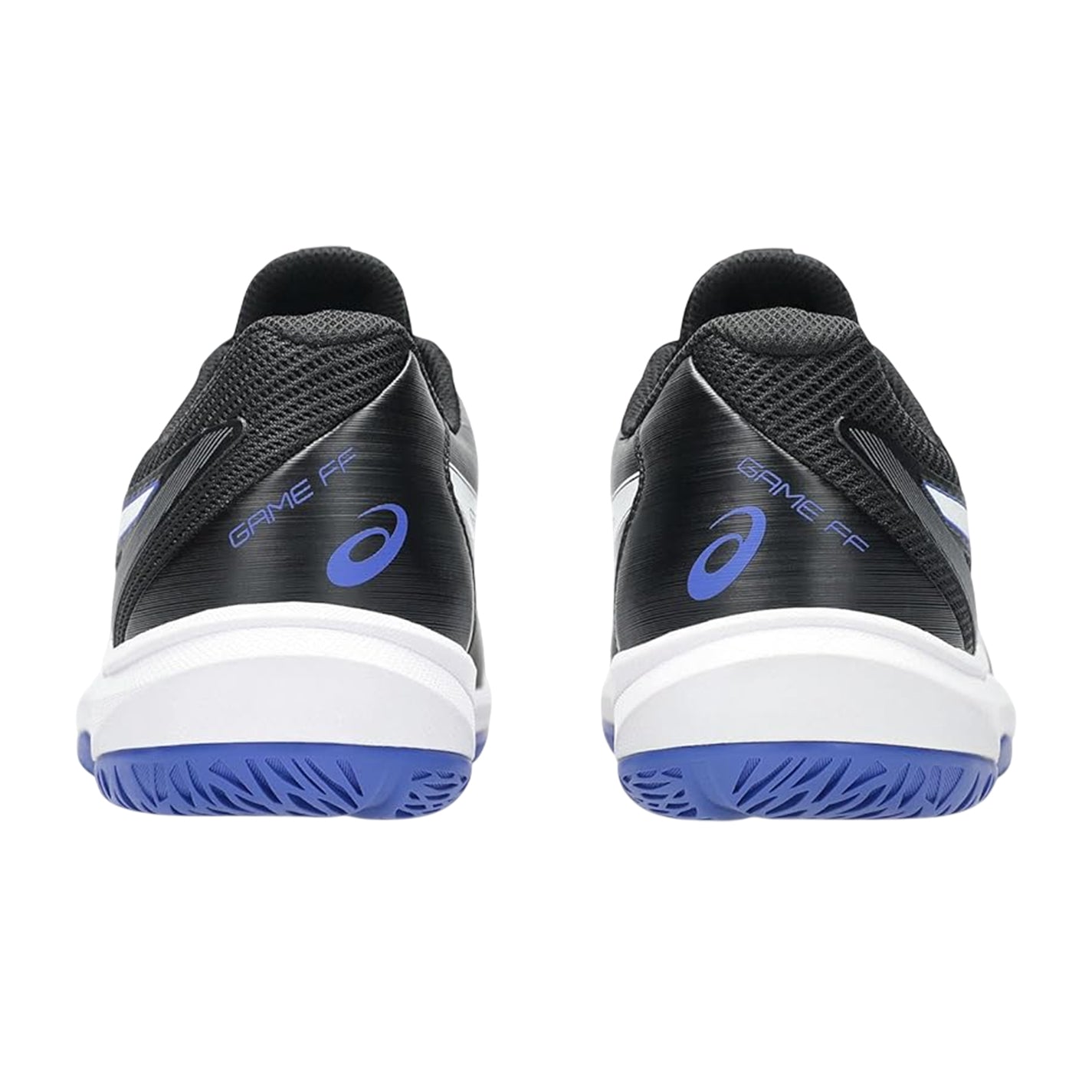 Black-White - Back - Asics Mens Game FF Tennis Shoes