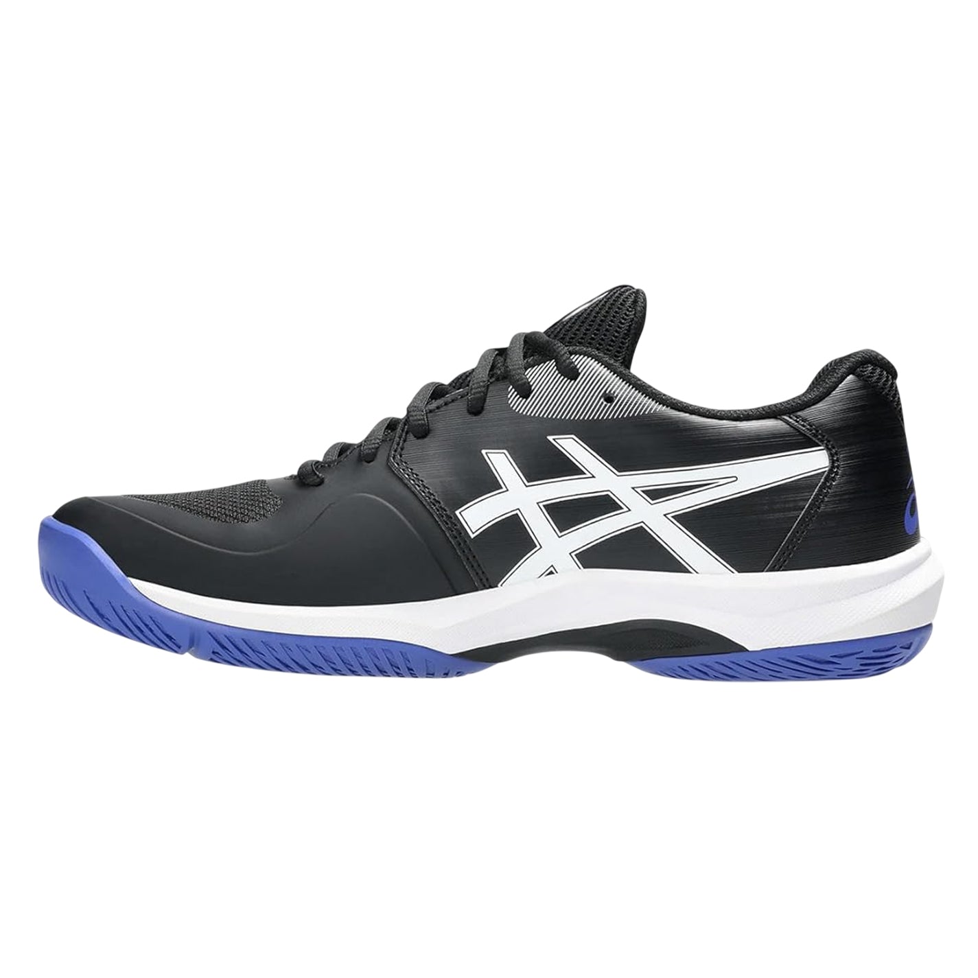 Black-White - Side - Asics Mens Game FF Tennis Shoes