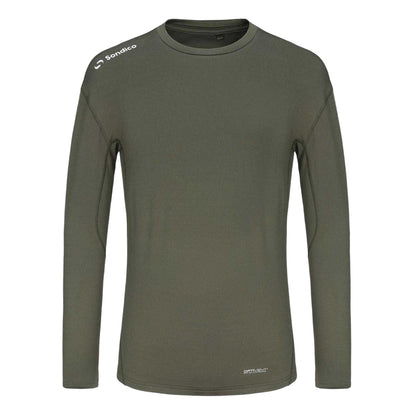 Olive - Front - Sondico Mens Core Long-Sleeved Base Layer Top