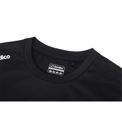 Black - Side - Sondico Mens Core Long-Sleeved Base Layer Top