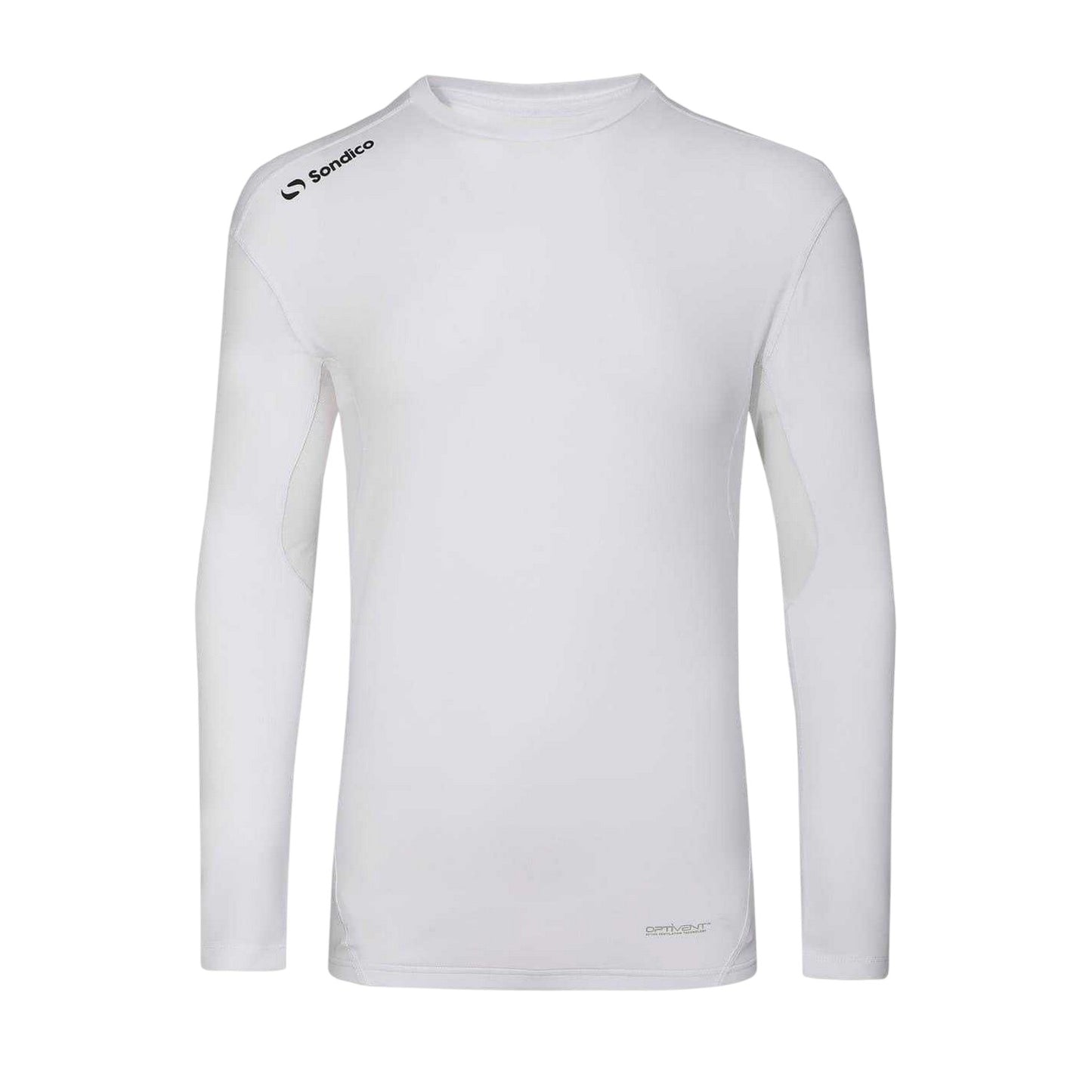 White - Front - Sondico Mens Core Long-Sleeved Base Layer Top