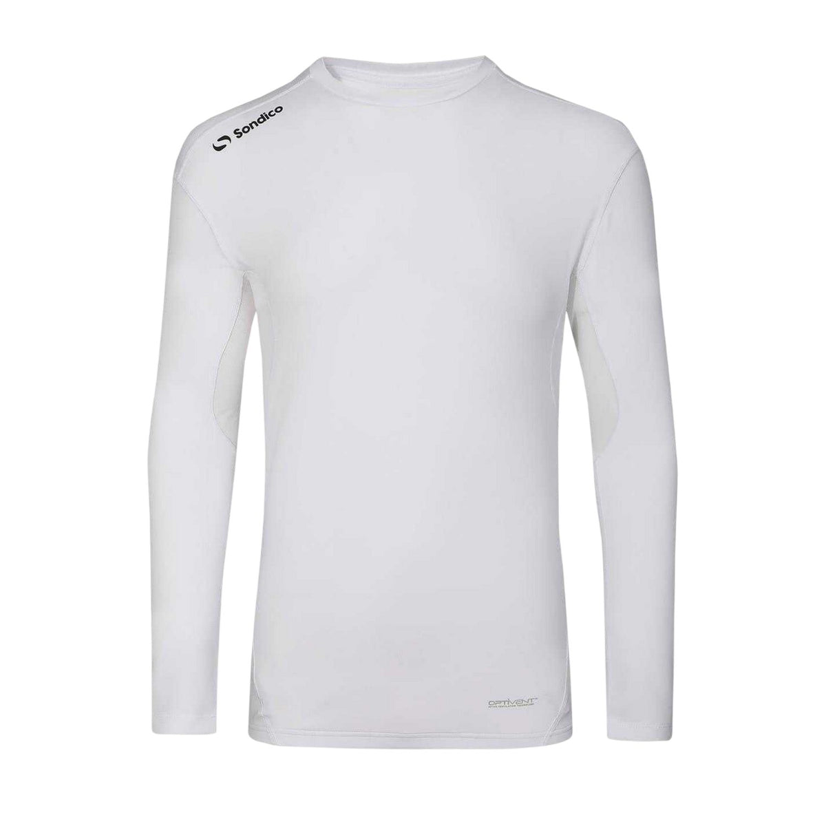 White - Front - Sondico Mens Core Long-Sleeved Base Layer Top