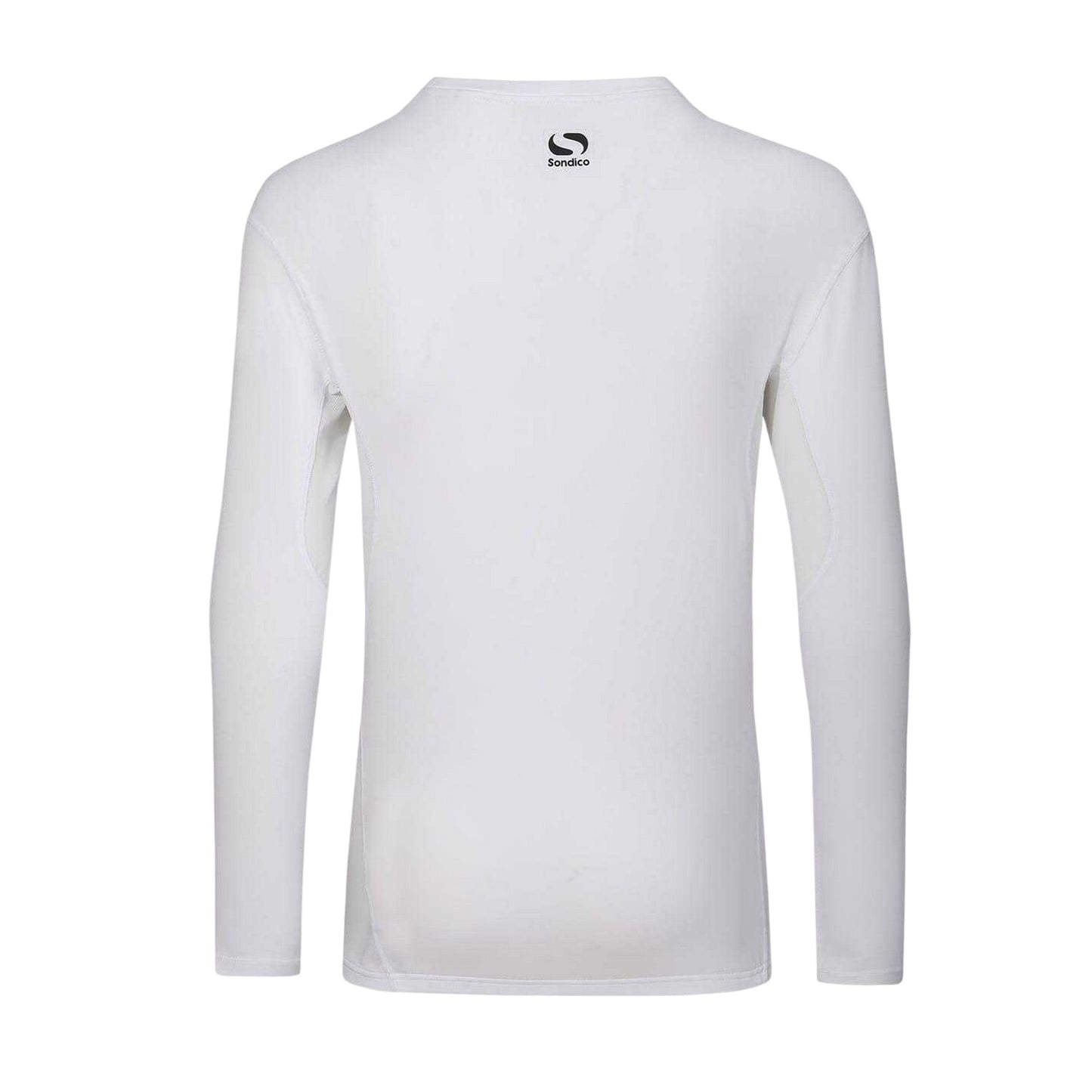 White - Back - Sondico Mens Core Long-Sleeved Base Layer Top