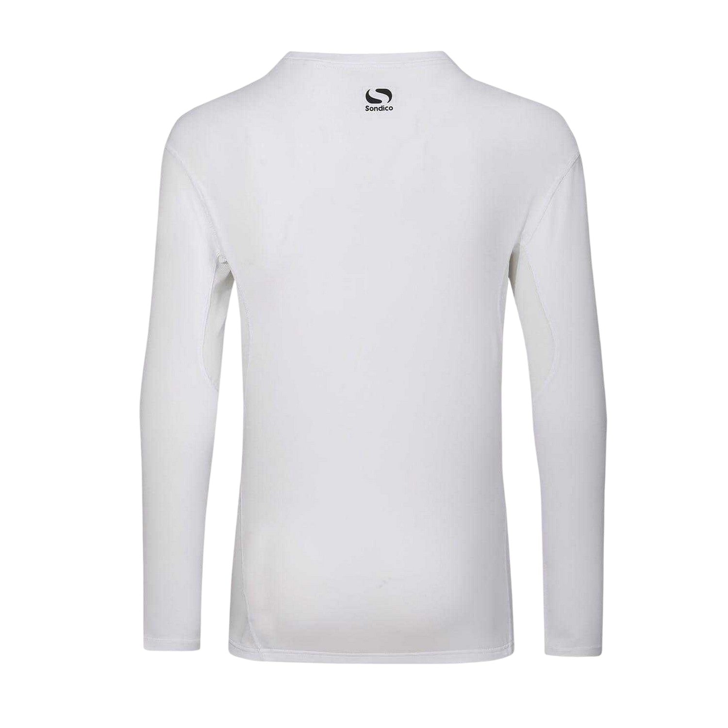 White - Back - Sondico Mens Core Long-Sleeved Base Layer Top