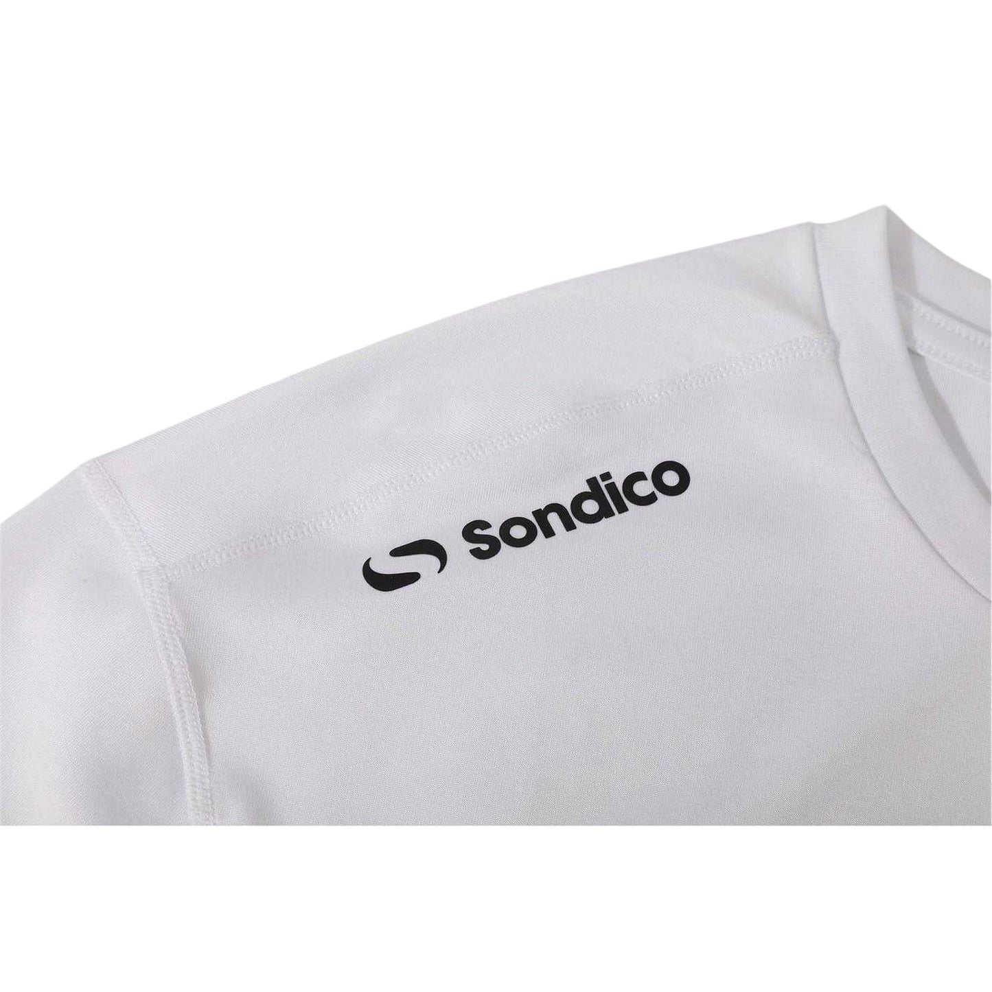 White - Side - Sondico Mens Core Long-Sleeved Base Layer Top