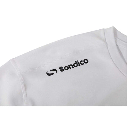 White - Side - Sondico Mens Core Long-Sleeved Base Layer Top
