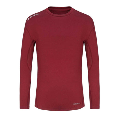 Burgundy - Front - Sondico Mens Core Long-Sleeved Base Layer Top