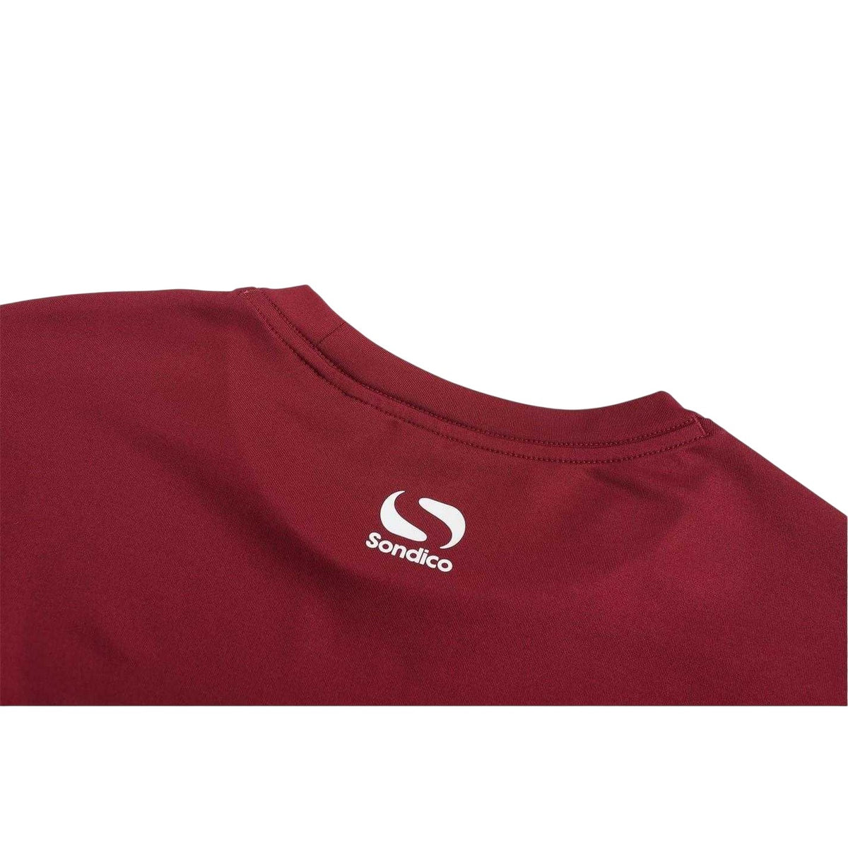 Burgundy - Side - Sondico Mens Core Long-Sleeved Base Layer Top