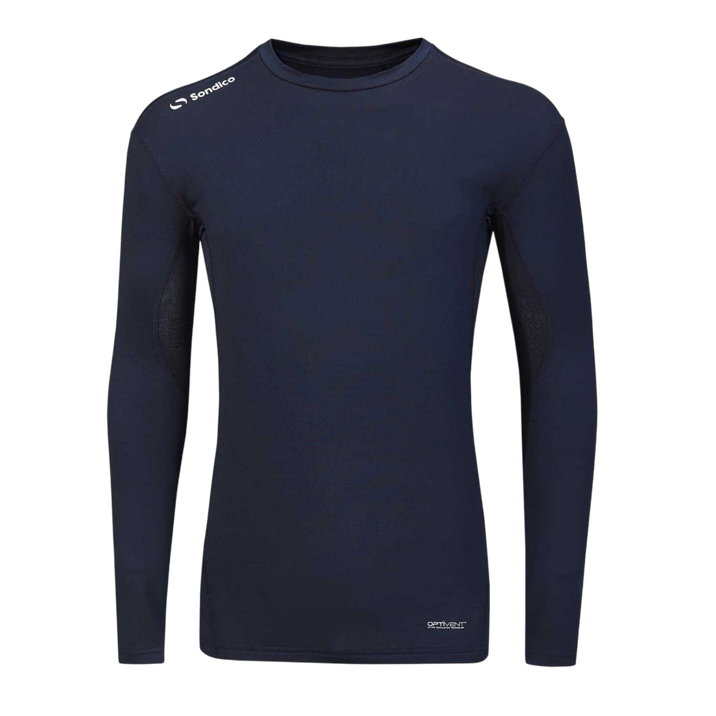 Navy - Front - Sondico Mens Core Long-Sleeved Base Layer Top