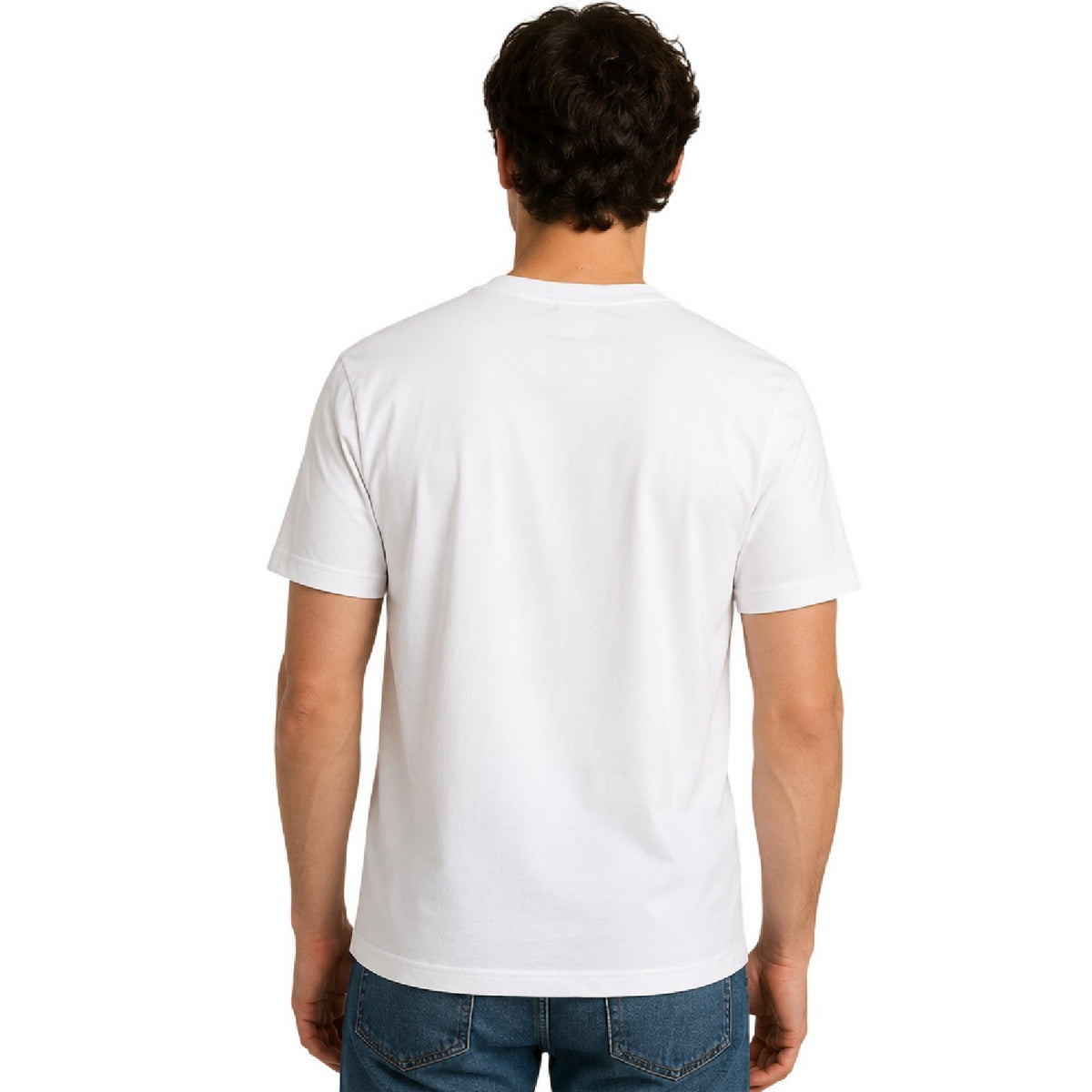 White - Back - AWD Mens Three Lions Club England T-Shirt
