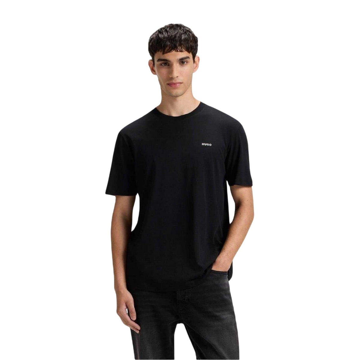 Black - Front - Boss Mens Dero T-Shirt