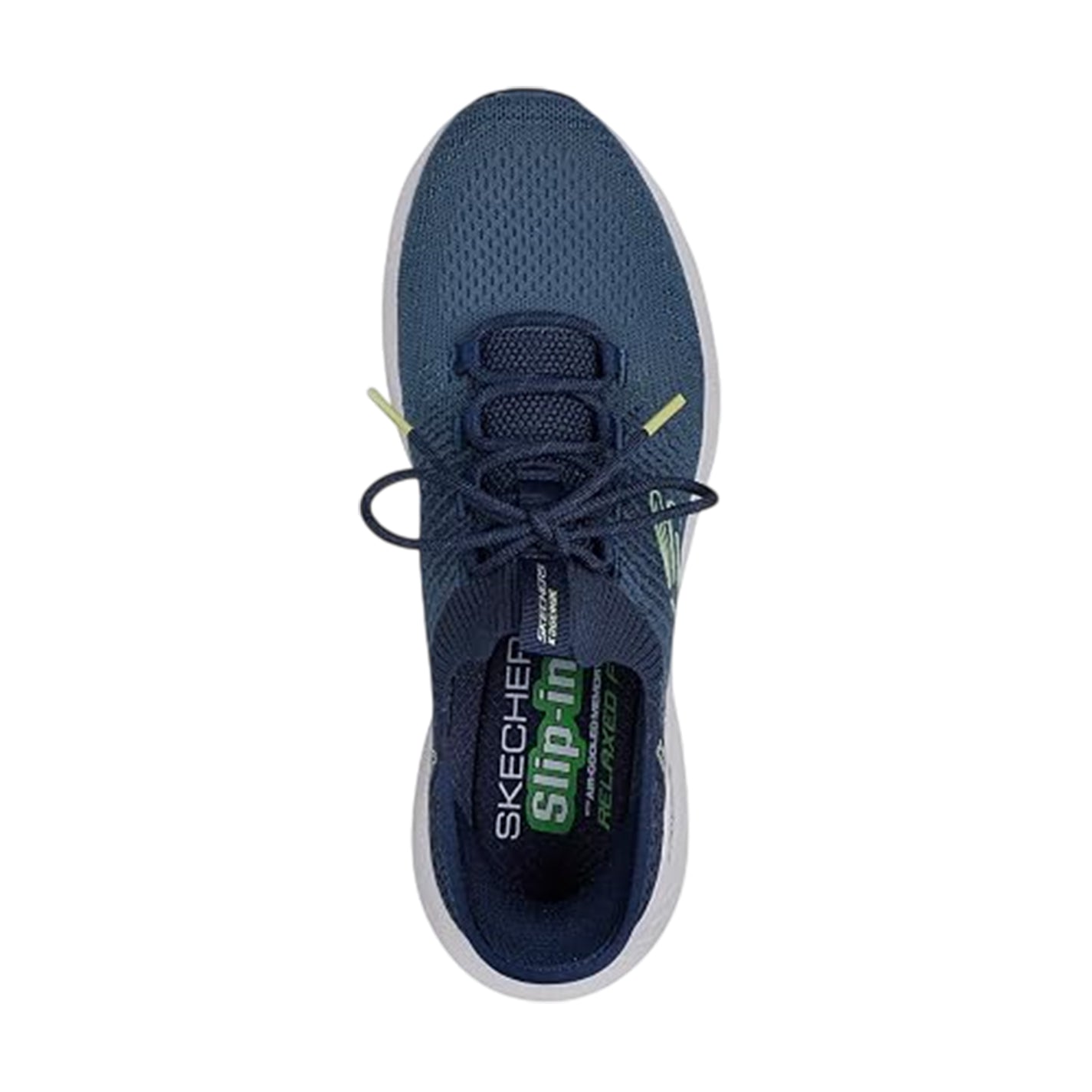 Navy - Lifestyle - Skechers Mens Knitted Slip-In Trainers