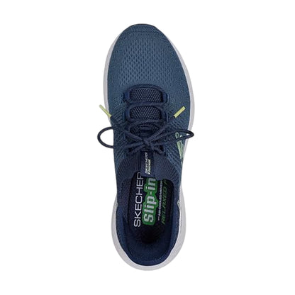 Navy - Lifestyle - Skechers Mens Knitted Slip-In Trainers