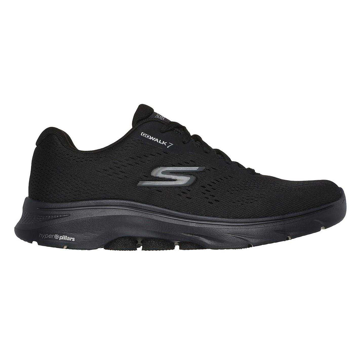 Black - Side - Skechers Mens Go Walk 7 Trainers