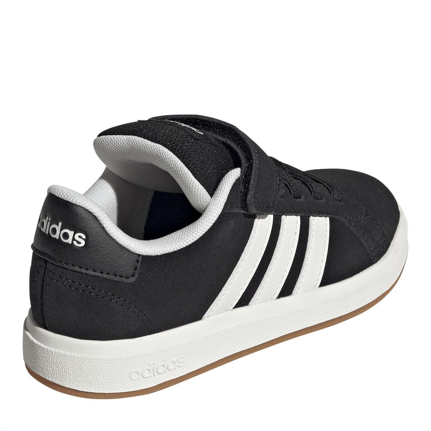 Black - Lifestyle - Adidas Childrens-Kids Noughties Suede Court Trainers