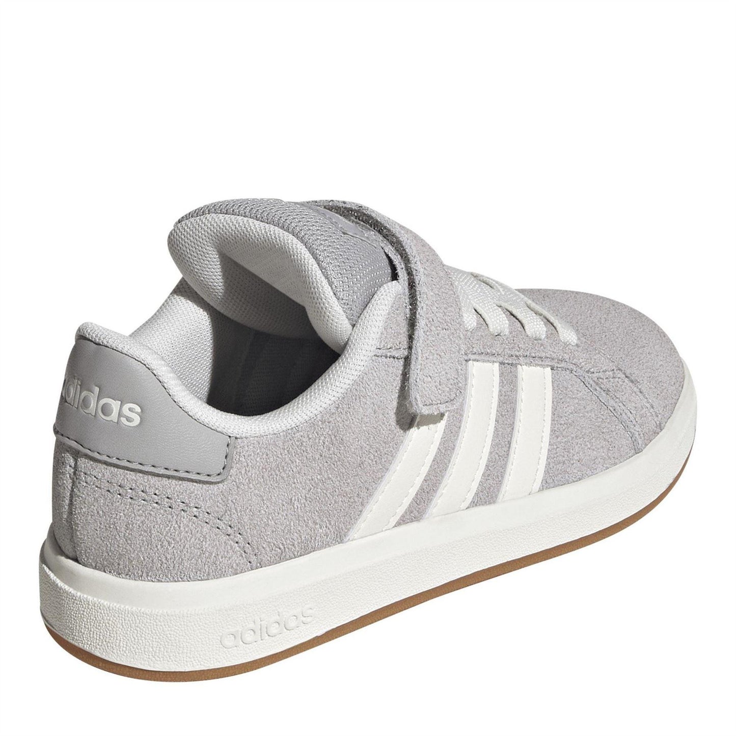 Grey - Lifestyle - Adidas Childrens-Kids Noughties Suede Court Trainers