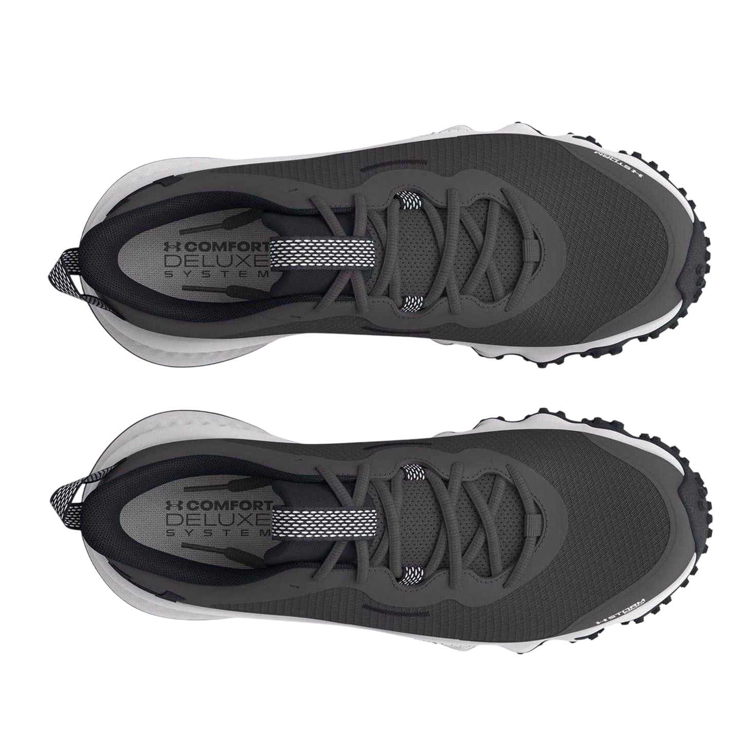 Grey - Side - Under Armour Womens-Ladies Charged Maven Trainers