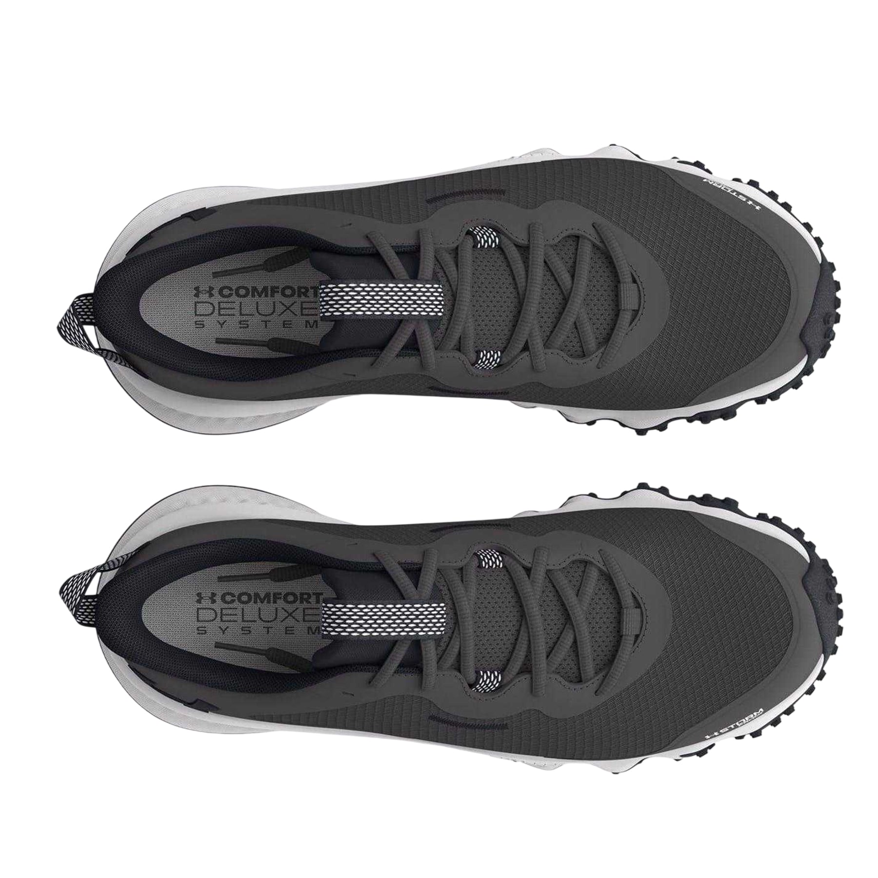 Grey - Side - Under Armour Womens-Ladies Charged Maven Trainers