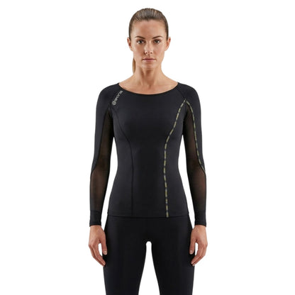 Black - Side - Skins Womens-Ladies Dnamic Long-Sleeved Top