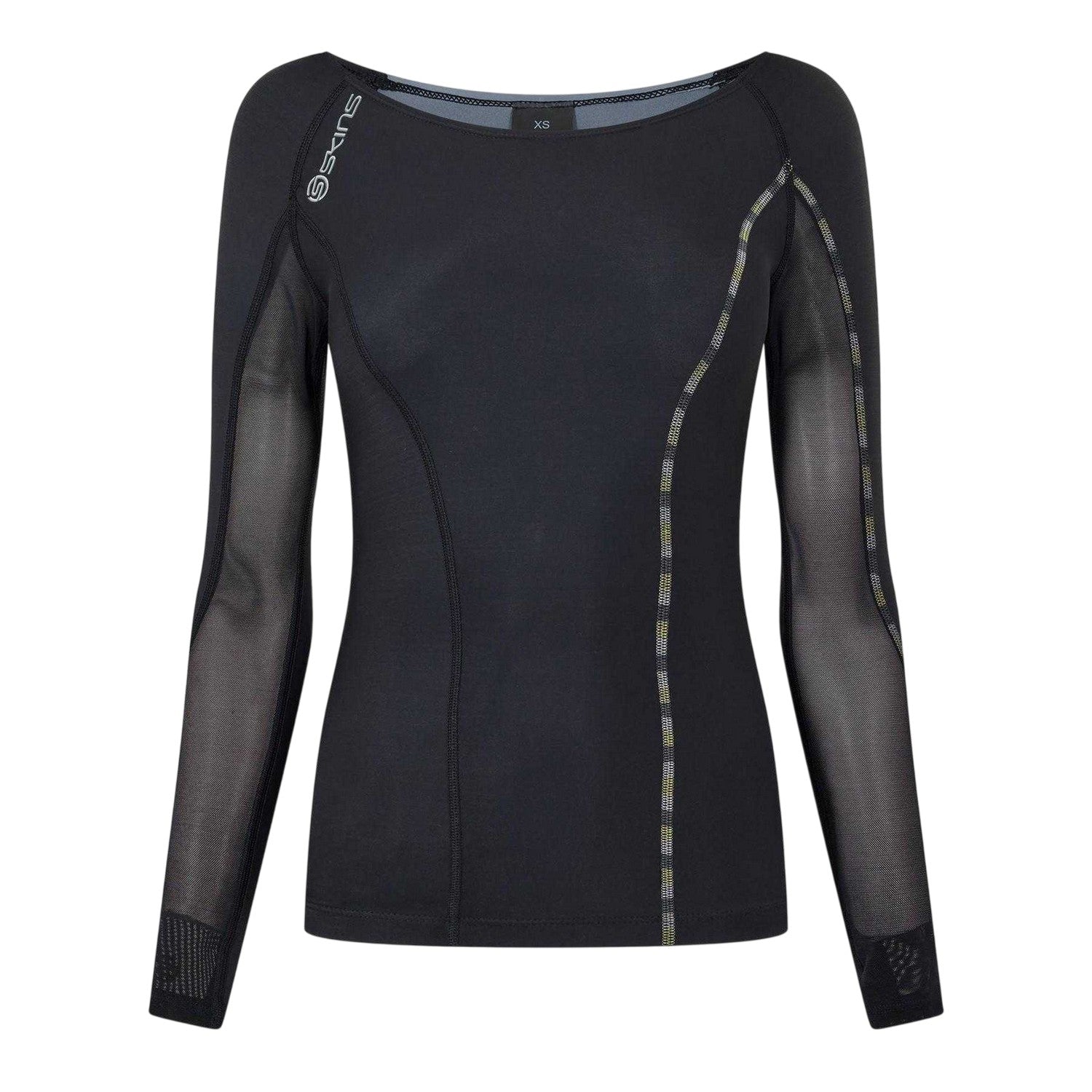 Black - Front - Skins Womens-Ladies Dnamic Long-Sleeved Top
