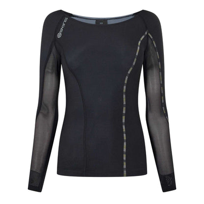 Black - Front - Skins Womens-Ladies Dnamic Long-Sleeved Top