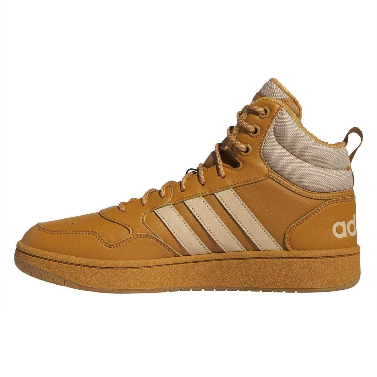 Mesa Rose - Side - Adidas Mens Hoops 3.0 Mid Winterized Trainers