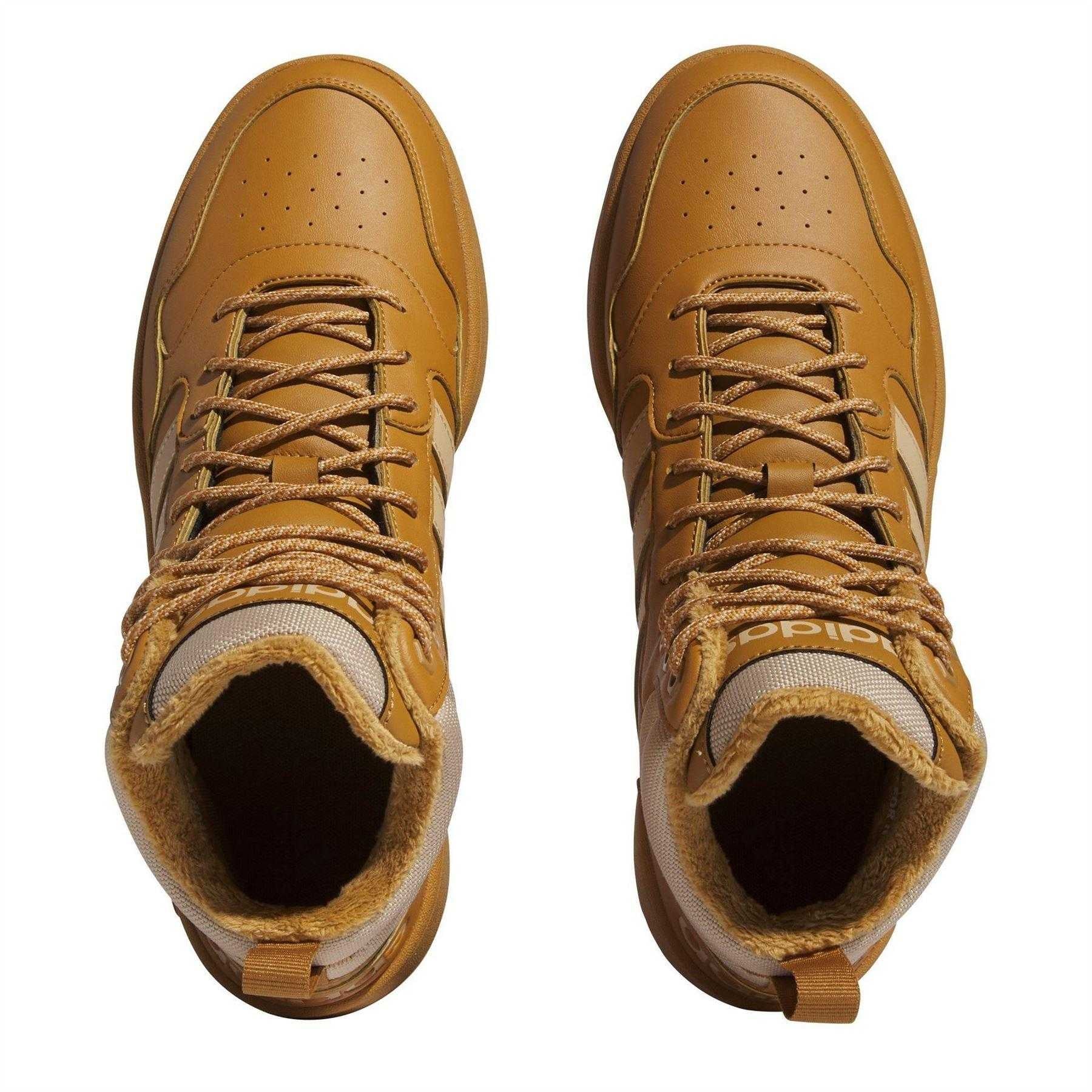 Mesa Rose - Pack Shot - Adidas Mens Hoops 3.0 Mid Winterized Trainers