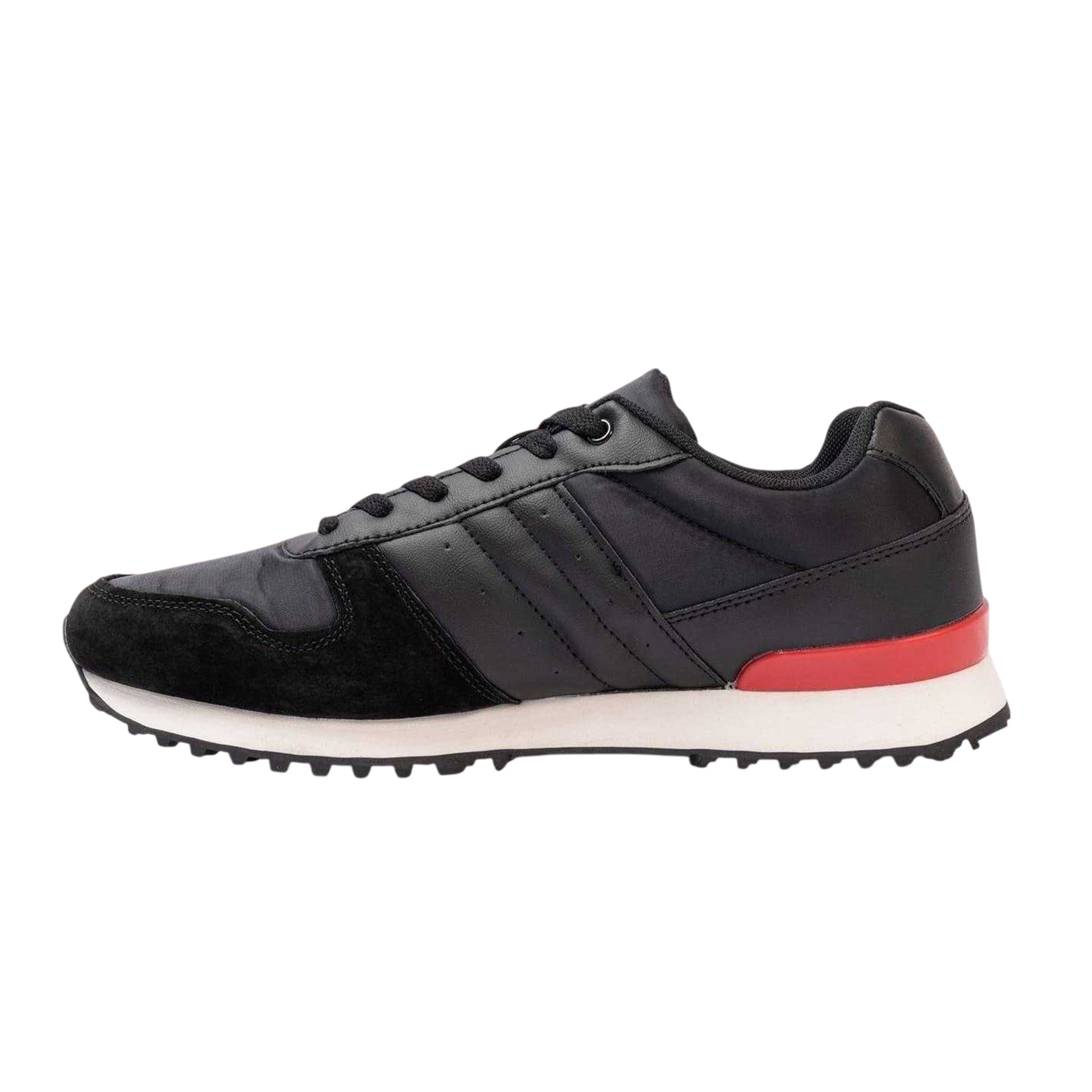 Black-Red - Back - Kappa Mens Trainers