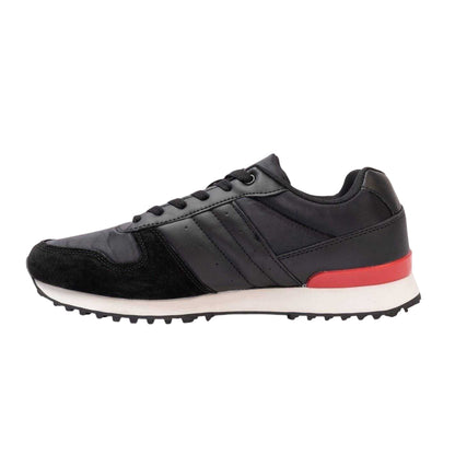 Black-Red - Back - Kappa Mens Trainers