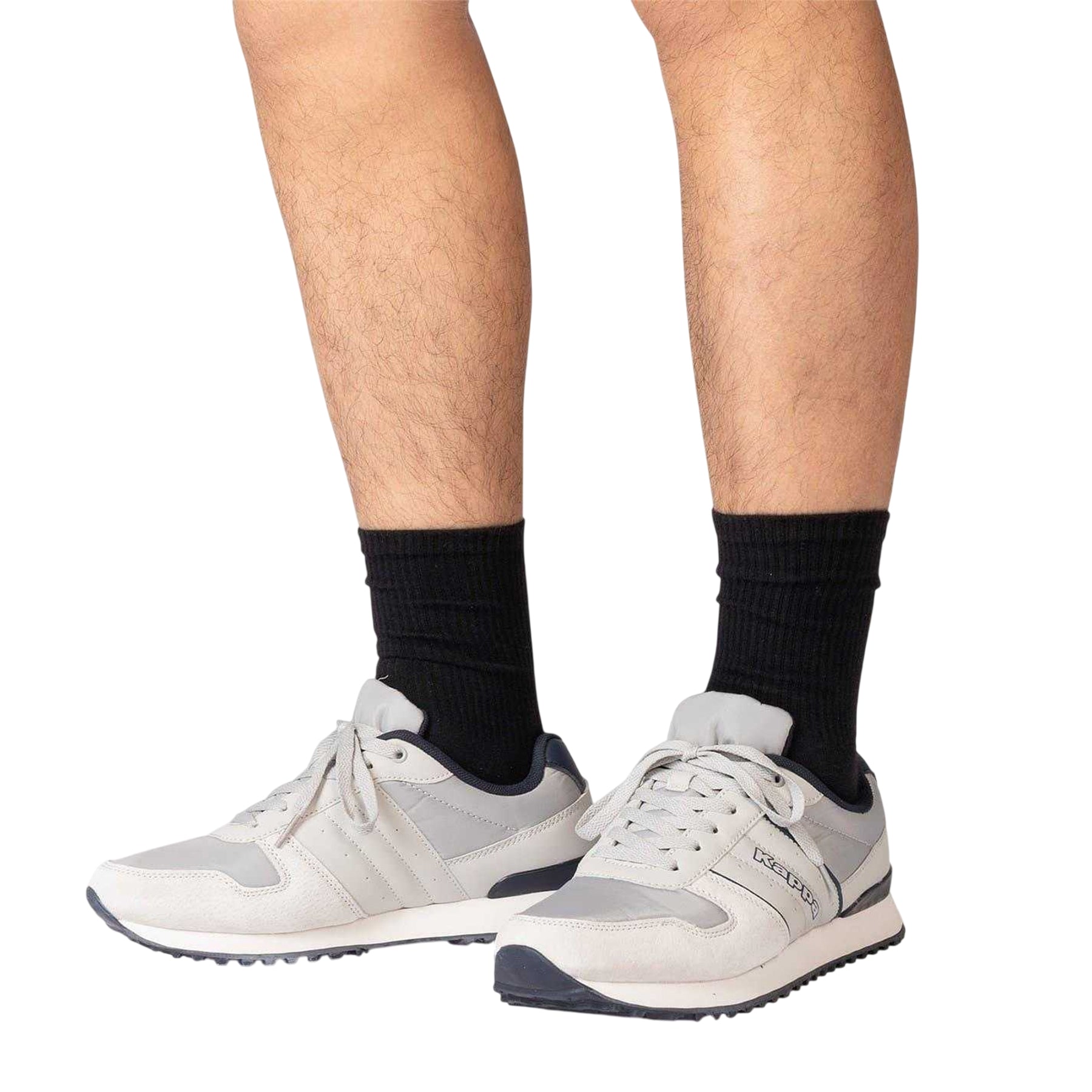 Light Grey-Navy - Lifestyle - Kappa Mens Trainers