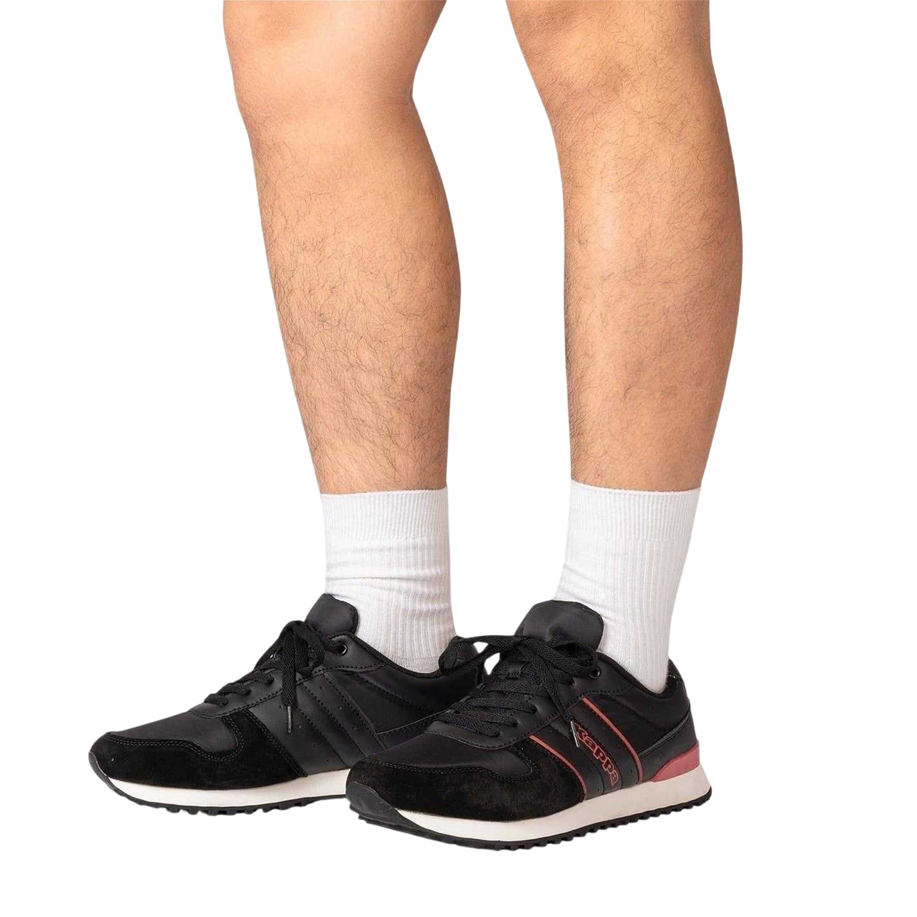 Black-Red - Lifestyle - Kappa Mens Trainers