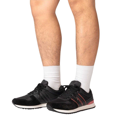 Black-Red - Lifestyle - Kappa Mens Trainers