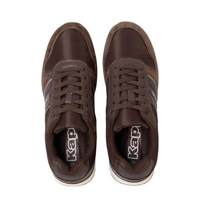 Dark Brown - Side - Kappa Mens Trainers