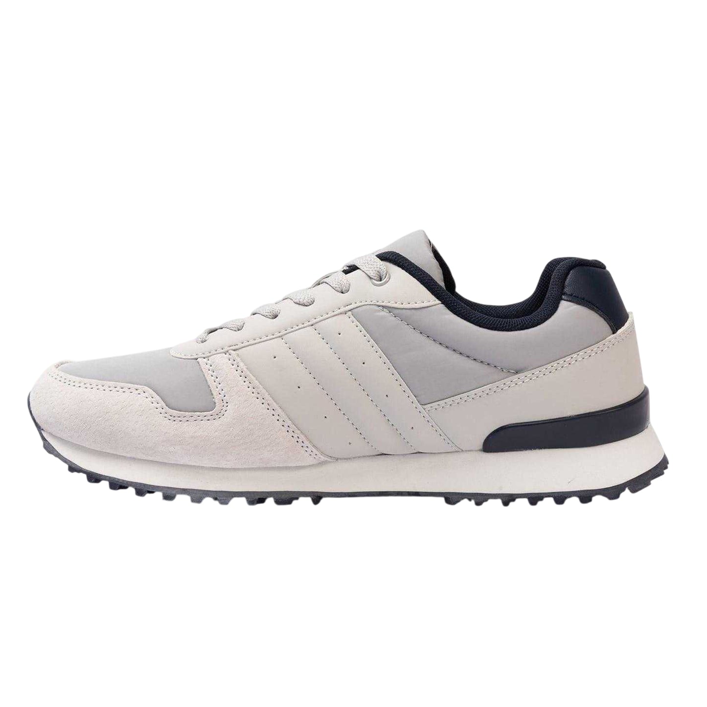 Light Grey-Navy - Back - Kappa Mens Trainers
