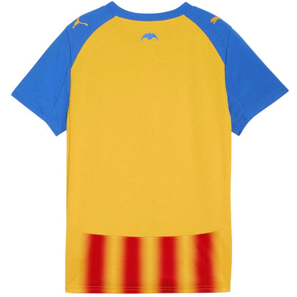 Yellow-Red - Back - Valencia CF Childrens-Kids 25-26 Puma Third Jersey