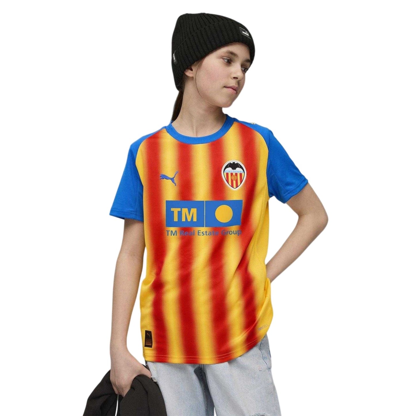 Yellow-Red - Lifestyle - Valencia CF Childrens-Kids 25-26 Puma Third Jersey