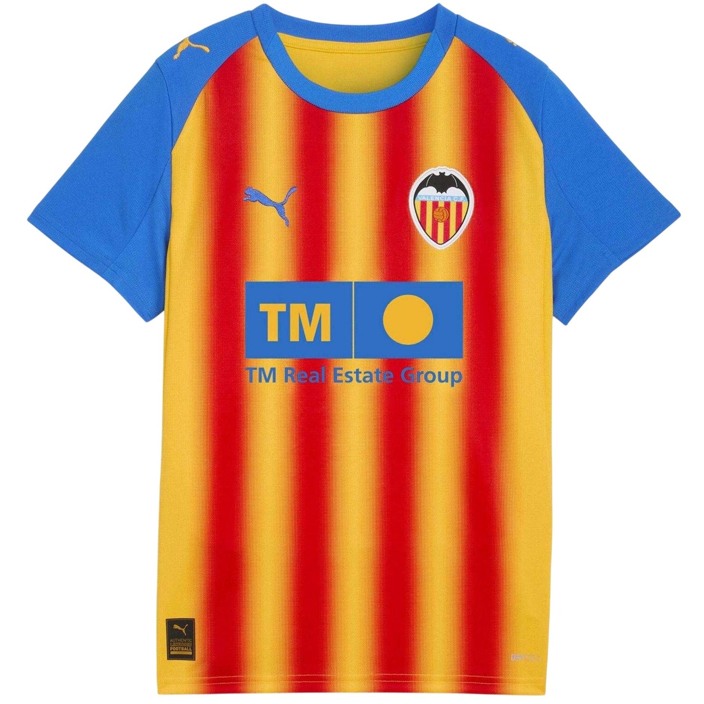 Yellow-Red - Front - Valencia CF Childrens-Kids 25-26 Puma Third Jersey