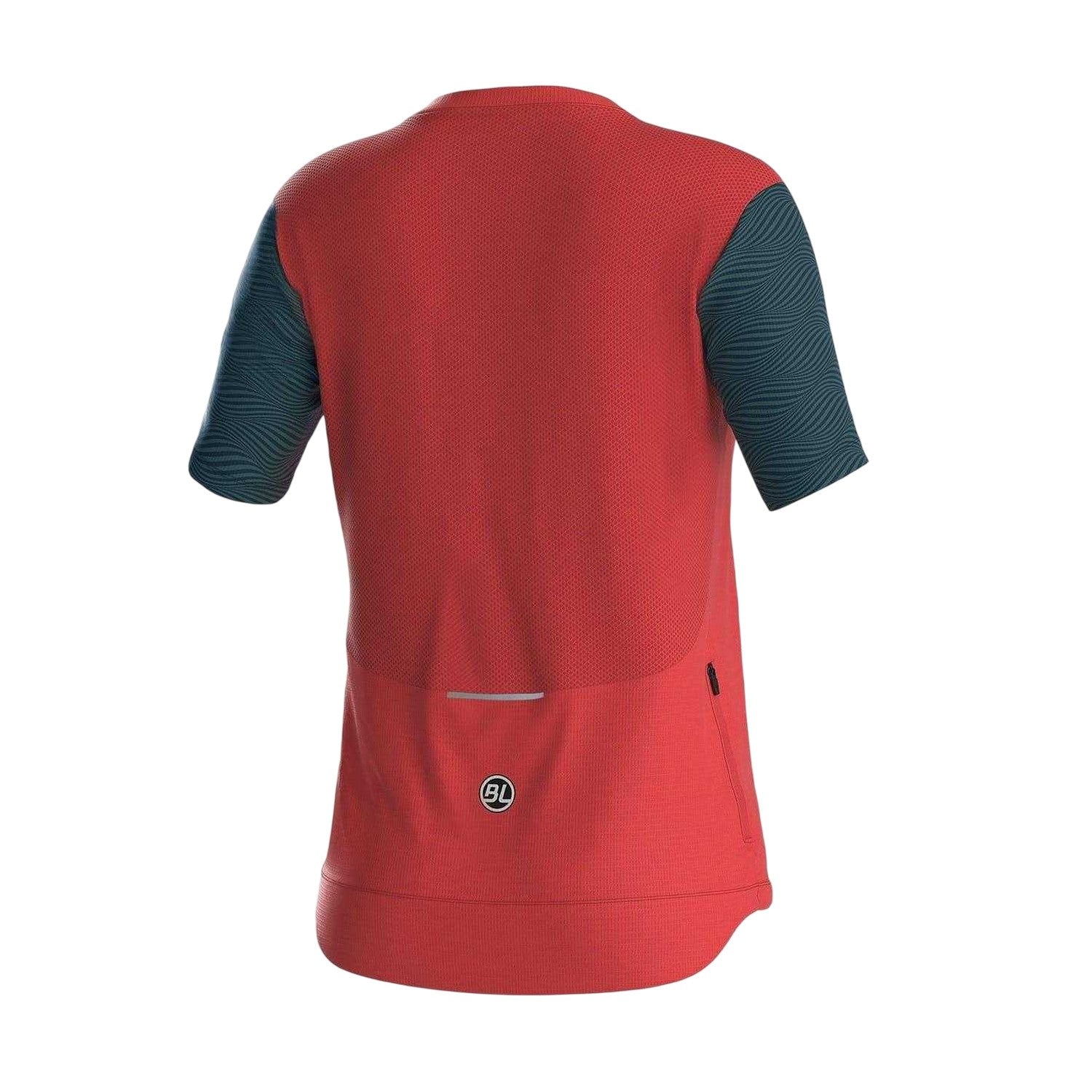 Peach - Back - Bicycle Line Womens-Ladies Colour Block Cycling Jersey