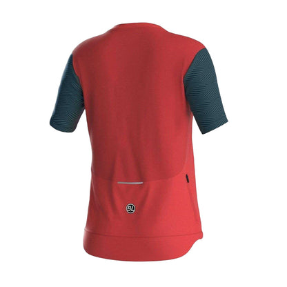 Peach - Back - Bicycle Line Womens-Ladies Colour Block Cycling Jersey