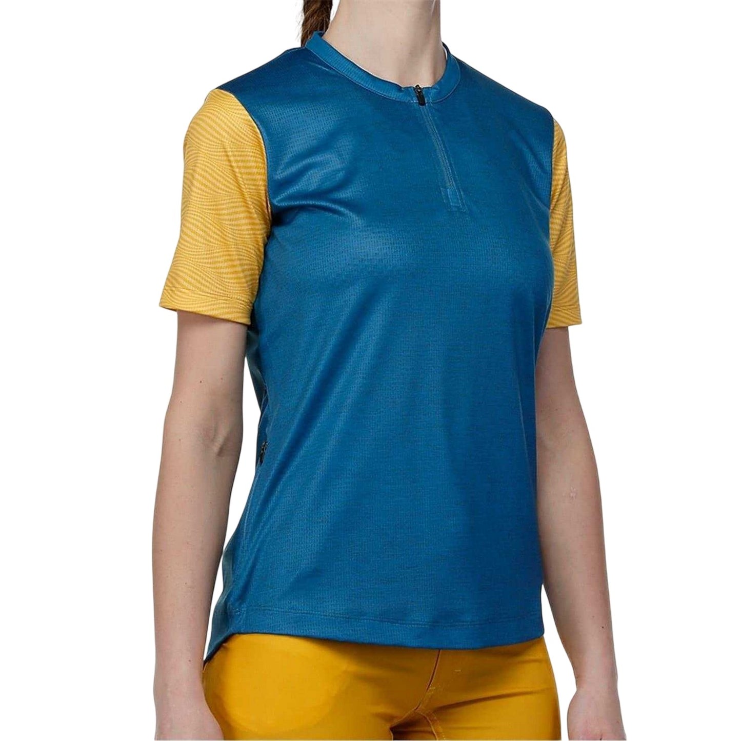 Avio Blue - Side - Bicycle Line Womens-Ladies Colour Block Cycling Jersey