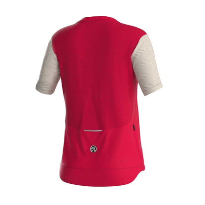 Fuchsia - Back - Bicycle Line Womens-Ladies Colour Block Cycling Jersey