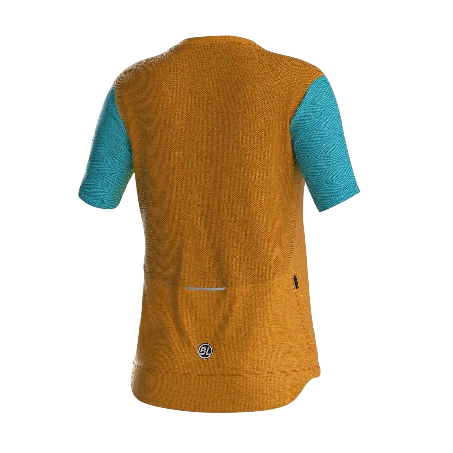 Mustard - Back - Bicycle Line Womens-Ladies Colour Block Cycling Jersey