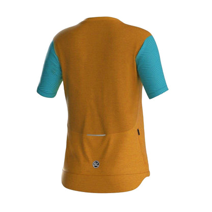 Mustard - Back - Bicycle Line Womens-Ladies Colour Block Cycling Jersey