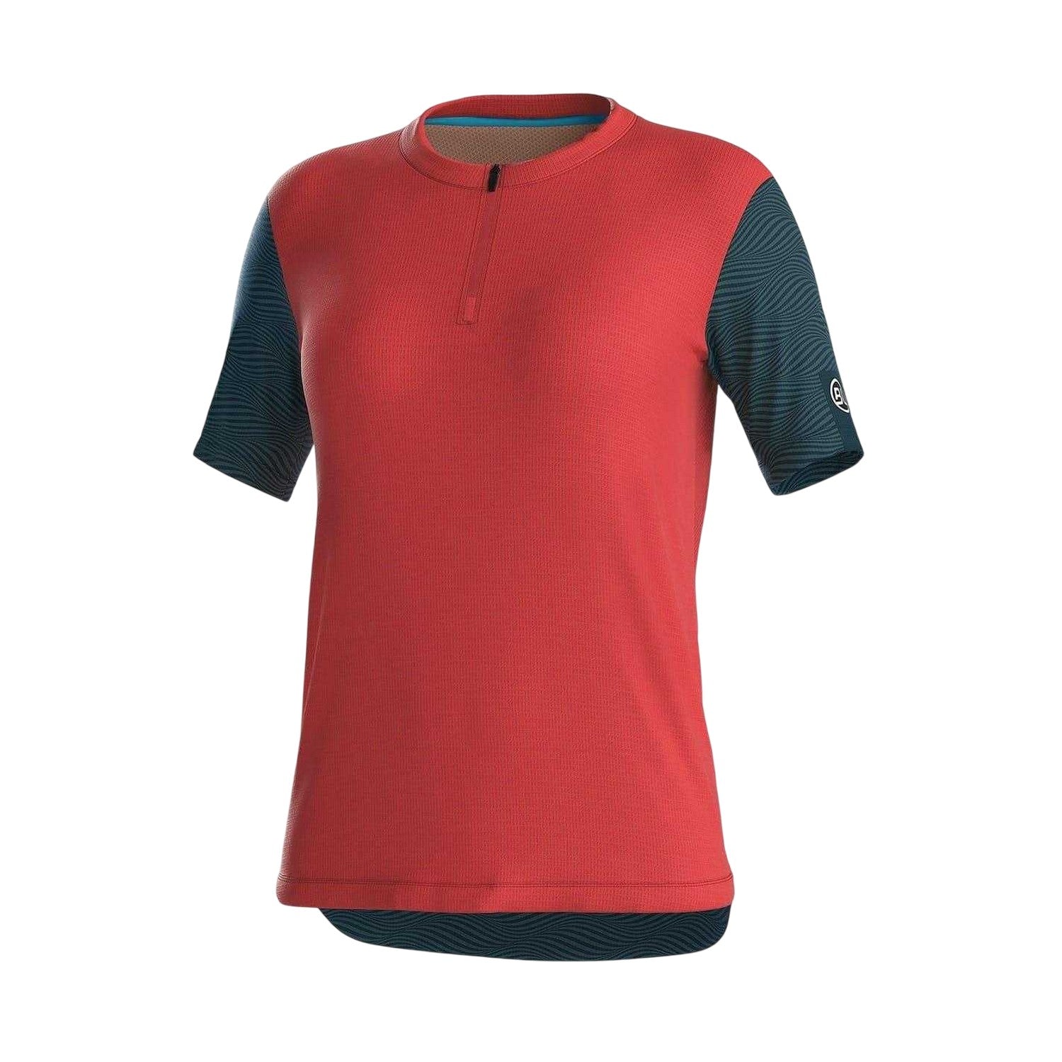 Peach - Front - Bicycle Line Womens-Ladies Colour Block Cycling Jersey