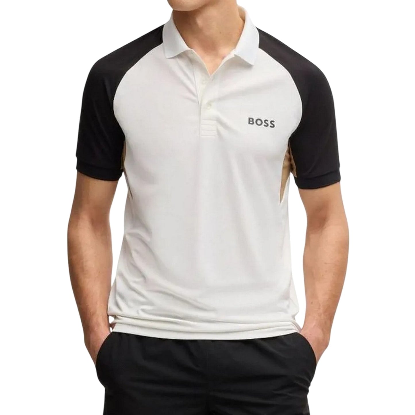 White - Lifestyle - Boss Mens Paddy Polo Shirt