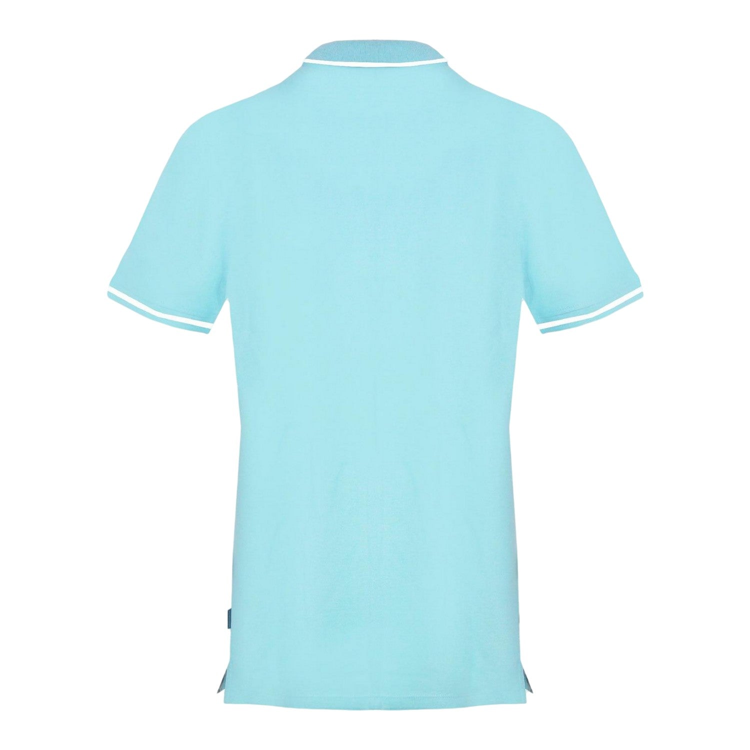 Sky Blue - Back - Aquascutum Mens Tipped Polo Shirt