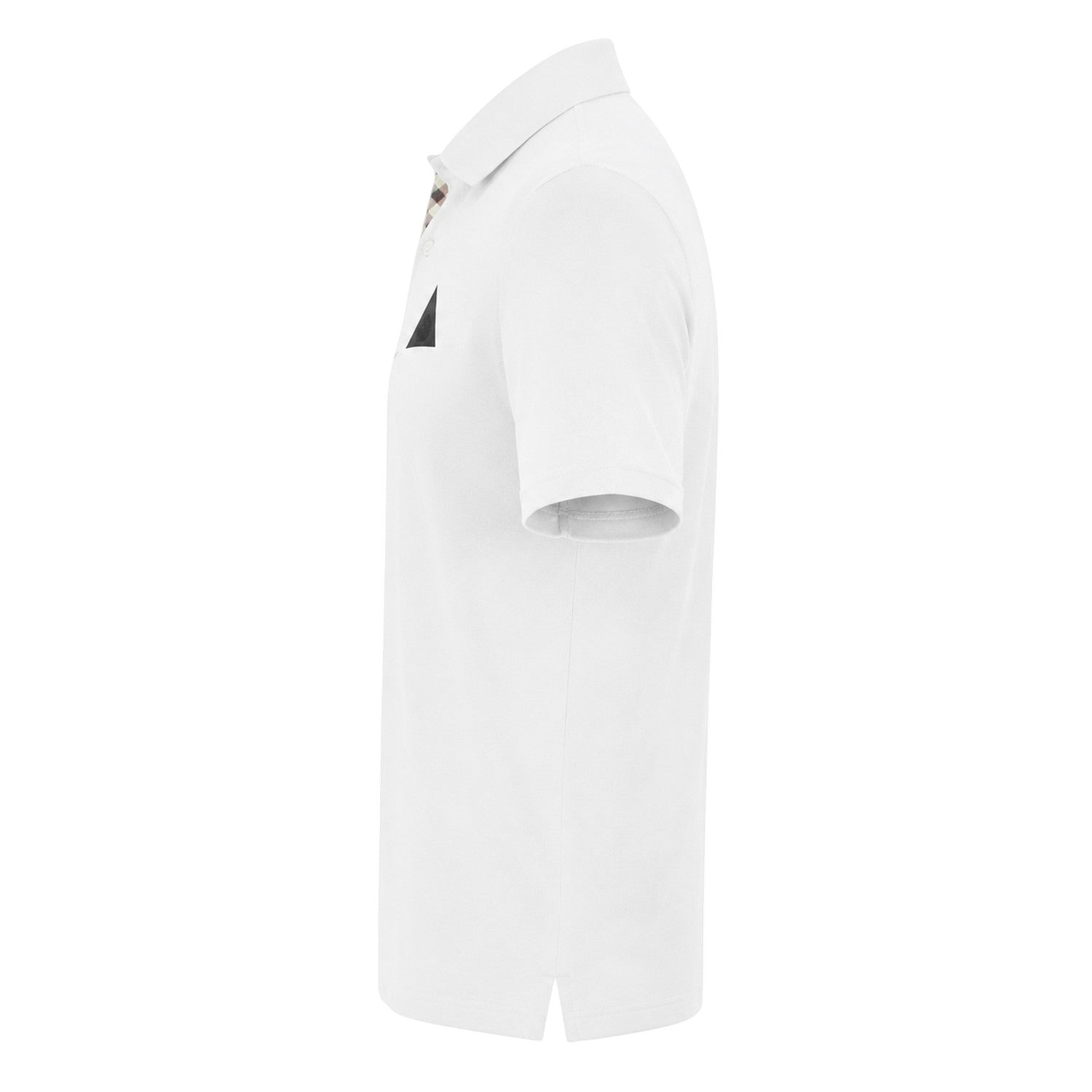 White - Side - Aquascutum Mens Logo Polo Shirt